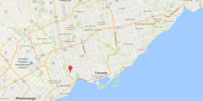 Mapa do Antigo Muíño de barrio Toronto
