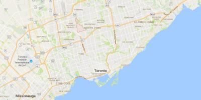 Mapa de Bathurst Pazo provincial Toronto