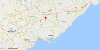 Mapa de Bedford Parque provincia Toronto