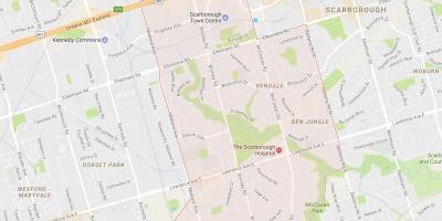 Mapa de Bendale barrio Toronto