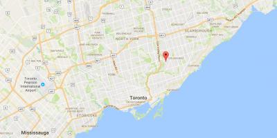 Mapa de Bermondsey provincia Toronto