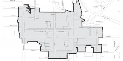 Mapa de Bloor Educación Toronto boudary