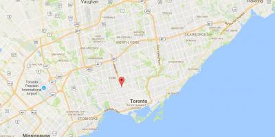 Mapa de Bracondale Outeiro provincia Toronto