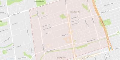 Mapa de Briar Hill–Belgravia barrio Toronto