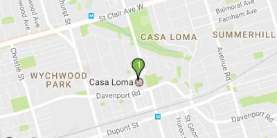Mapa de Casa Loma Toronto