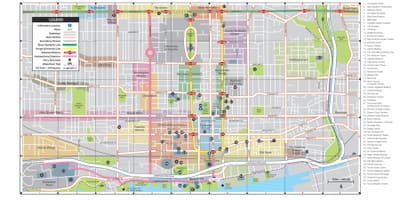 Mapa do Centro de Toronto