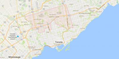 Mapa de Uptown Toronto provincia Toronto