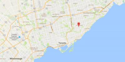 Mapa de Clairlea provincia Toronto