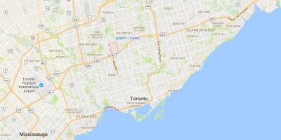 Mapa de Clanton Parque provincia Toronto
