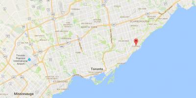 Mapa de Cliffside provincia Toronto
