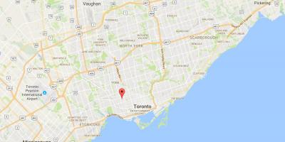 Mapa de Dovercourt Parque provincia Toronto