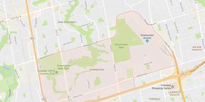 Mapa de Downsview barrio Toronto
