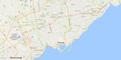 Mapa de Eringate provincia Toronto
