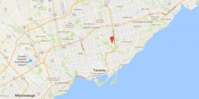 Mapa de Flemingdon Parque provincia Toronto