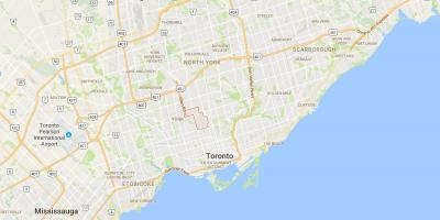 Mapa de Forest Hill provincia Toronto