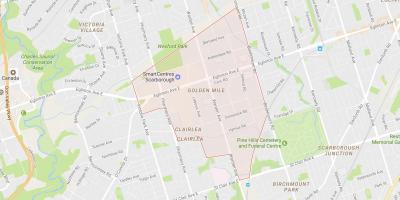 Mapa de Golden Mile barrio Toronto