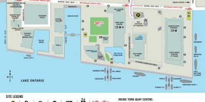 Mapa de Harbourfront Centro de Toronto