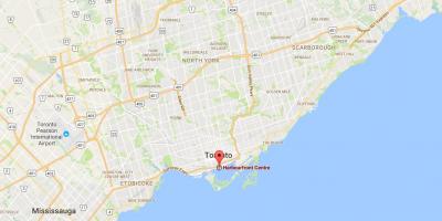 Mapa de Harbourfront provincia Toronto