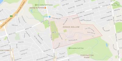 Mapa de Hoggs Oco barrio Toronto