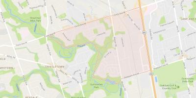 Mapa de Humbermede barrio Toronto