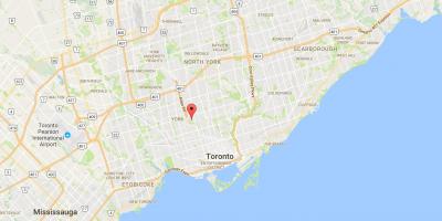 Mapa de Humewood–Cedarvale provincia Toronto