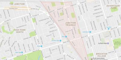 Mapa de Intersección Triángulo barrio Toronto