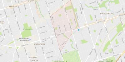 Mapa de Ionview barrio Toronto