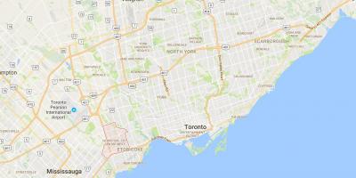 Mapa de Islington-Centro da Cidade Oeste da provincia Toronto