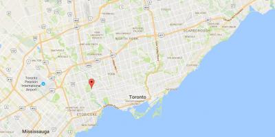 Mapa de Lambton provincia Toronto
