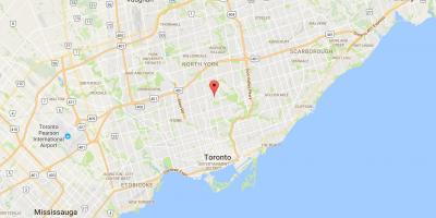 Mapa de Lawrence Parque provincia Toronto