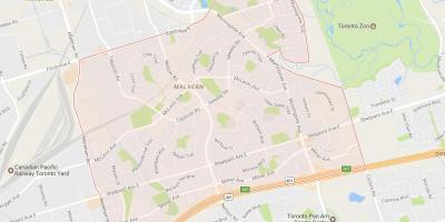 Mapa de Malvern barrio Toronto