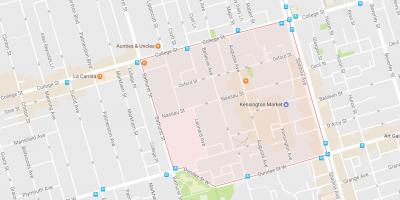 Mapa de Kensington Mercado barrio Toronto