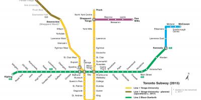 Mapa de metro Toronto