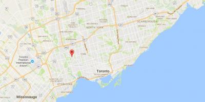 Mapa do Monte Dennis provincia Toronto