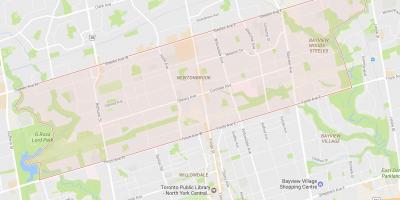 Mapa de Newtonbrook barrio Toronto