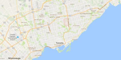 Mapa de Don Mills provincia Toronto