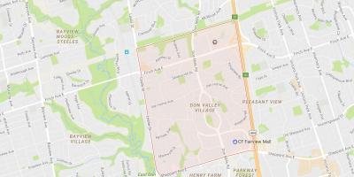 Mapa de Don Val Aldea barrio Toronto