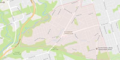 Mapa de O ' connor–Parkview barrio Toronto