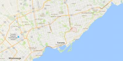 Mapa do Freo Camiño provincia Toronto