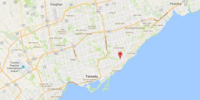 Mapa de Oakridge provincia Toronto