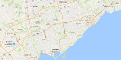 Mapa de Occidente Outeiro provincia Toronto