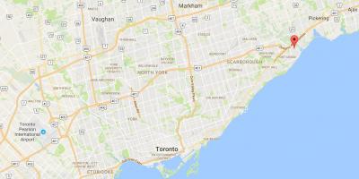 Mapa de Occidente Rouge provincia Toronto
