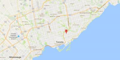 Mapa de Pape Aldea provincia Toronto