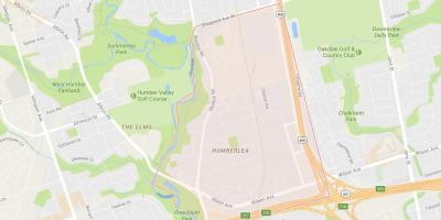 Mapa de Pelmo Parque – Humberlea barrio Toronto