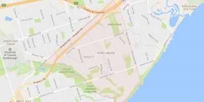 Mapa de Porto Unión barrio Toronto