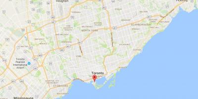 Mapa da provincia de Toronto Islands provincia Toronto