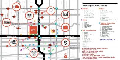 Mapa de Queen street Toronto