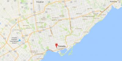 Mapa de Queen Street West provincia Toronto