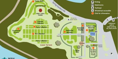 Mapa da RBG Laking Xardín