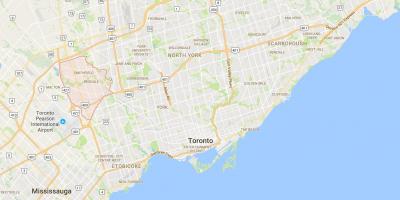 Mapa de Rexdale provincia Toronto